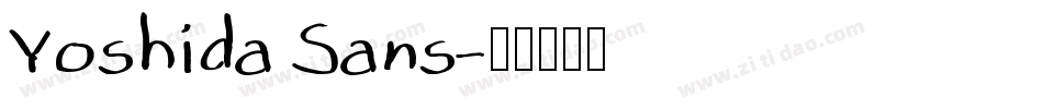 Yoshida Sans字体转换